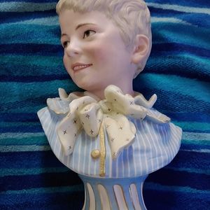 Pair of Vintage German Porcelain Heads